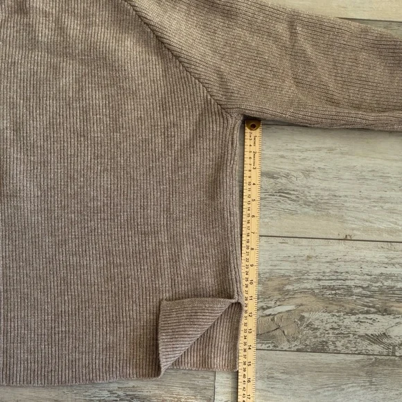 Women's Beige Crew Neck Sweater - Picture 4 of 7